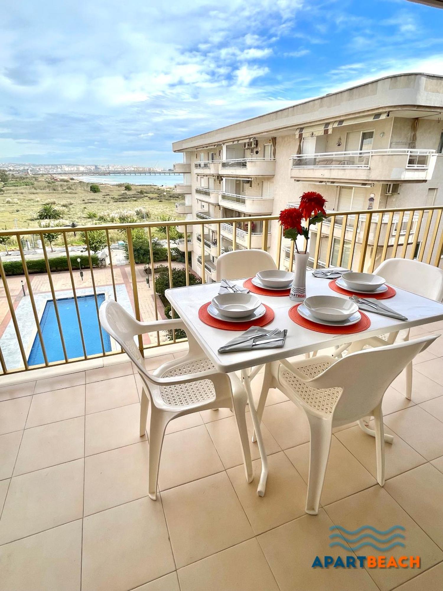 Apartbeach Adriatico 518 Vistas Playa Y Climatizado Lejlighed La Pineda Eksteriør billede